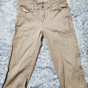 Khaki Levi Capris